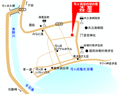 弓ヶ浜周辺地図